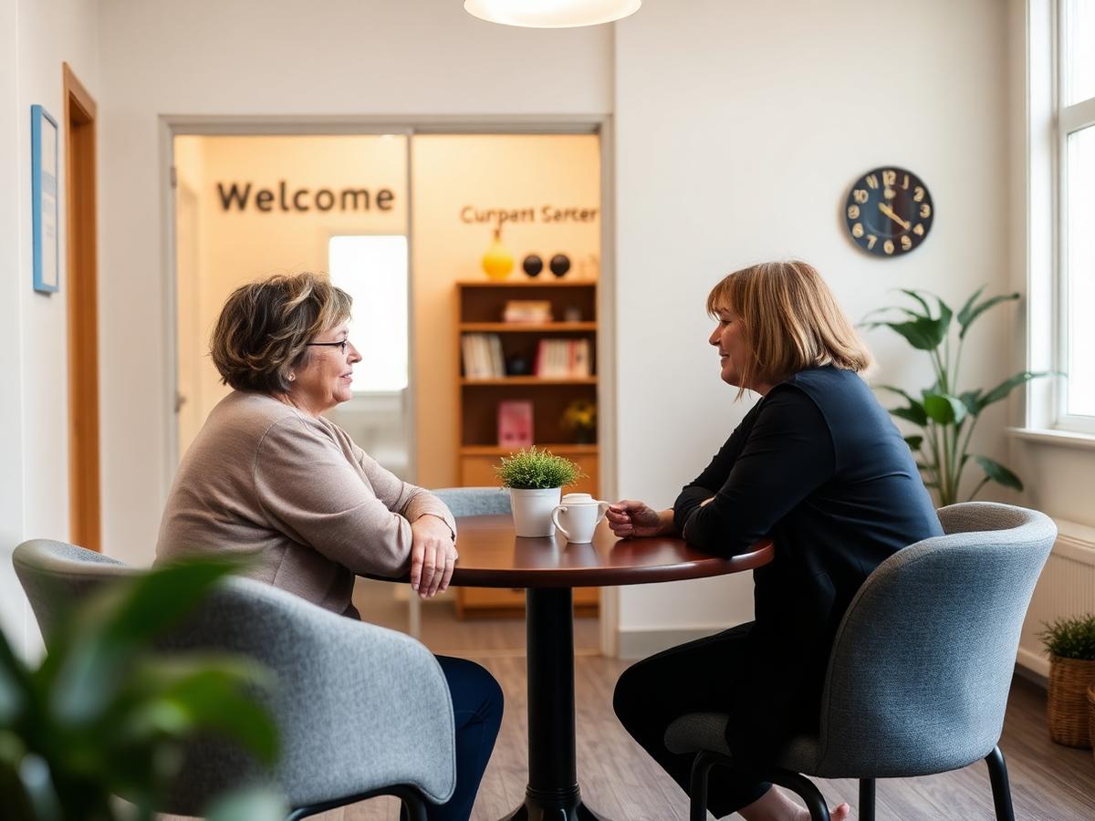 Entretien d'accompagnement dans un espace d'accueil